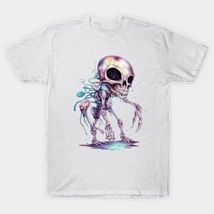 crazy funny skeleton T-Shirt